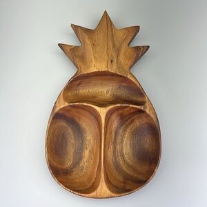 Monkey Pod Wood Pineapple Dish